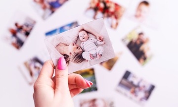 Фотомагнит с фотографией на холодильник 9х6 см 16 шт.