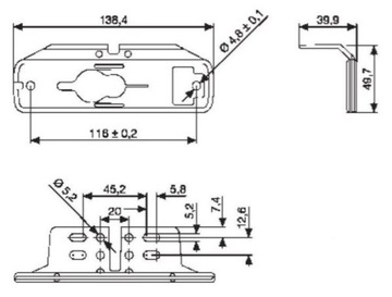 Держатель габаритного фонаря Krone
