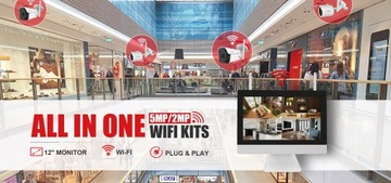 НАБОР 4х НАРУЖНЫХ БЕСПРОВОДНЫХ КАМЕР С WIFI 5 МП