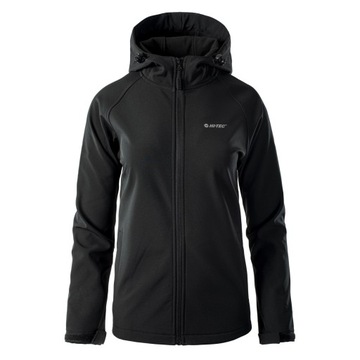 KURTKA PRZEJŚCIOWA DAMSKA PRZECIWDESZCZOWA SOFTSHELL HI-TEC NETI KAPTUR L