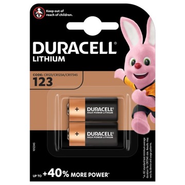 Bateria litowa Duracell High Power 123 3V, 2 szt.