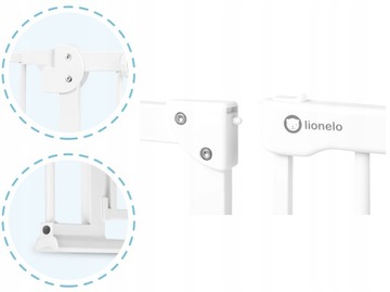 LIONELO Barierka Zabezpieczająca TRUUS Slim White