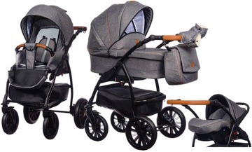 3в1 КОЛЯСКА-ГОНДОЛЬ + КОЛЯСКА + СИДЕНЬЕ / Verso