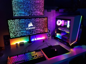 Комплект светодиодной ленты RGB длиной 5 м 5050 БЛОК ПИТАНИЯ + КОНТРОЛЛЕР