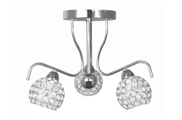 LAMPA SUFITOWA, ŻYRANDOL CHROM,KULA,KRYSZTAŁKI