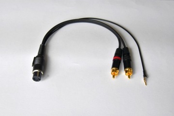 Interkonekt gramofon Schulz DIN 5 RCA kabel masowy