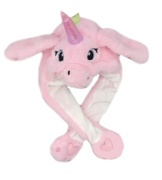 ШАПКА С ПОДВИЖНЫМИ УШАМИ ЕДИНОРОГ СЛОН ХИТ!