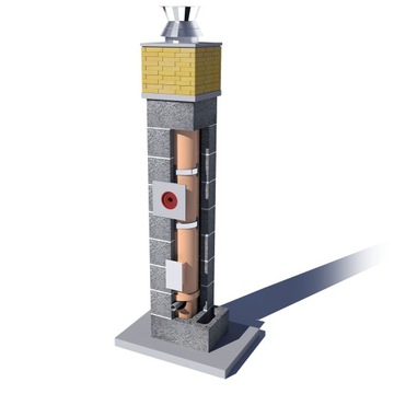 Komin System Ceramiczny TURBO KW2+W2 15m Fi100 gaz