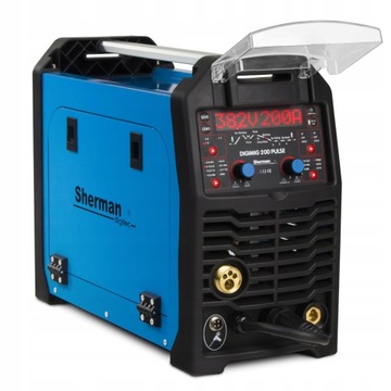 SHERMAN DIGIMIG 200 PULS MIG MAG MMA TIG ИНВЕРТОРНАЯ СВАРОЧНАЯ МАШИНА 200A 230V ALU
