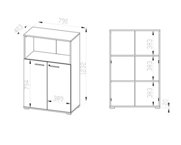 Книжный шкаф для документов для оптимального офиса