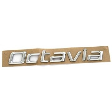NAPIS NA KLAPĘ BAGAŻNIKA CHROMOWY SKODA OCTAVIA II 1Z0853687K