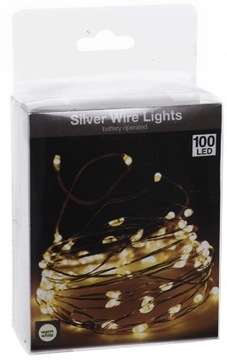 Lampki na Komunie, świecąca girlanda 100LED CIEPŁE