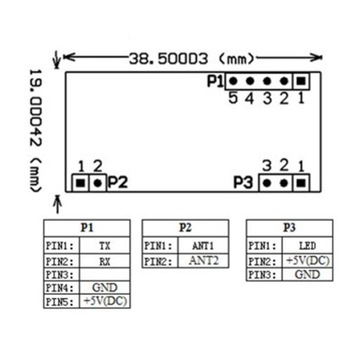 RDM6300 RFID-модуль 125 кГц + брелок
