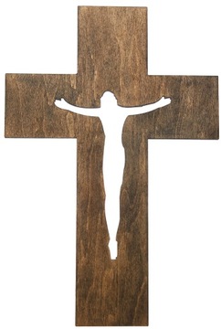 ДЕРЕВЯННЫЙ КРЕСТ ДЛЯ ПОДВЕСКИ НА СТЕНУ