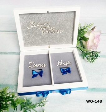 Комплект коробки для конвертов 30х30 + серебряные обручальные кольца