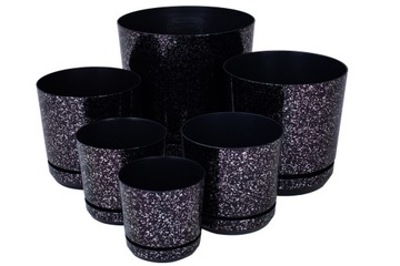 Металлическое голографическое украшение с блестками, цветы, цветочный горшок12