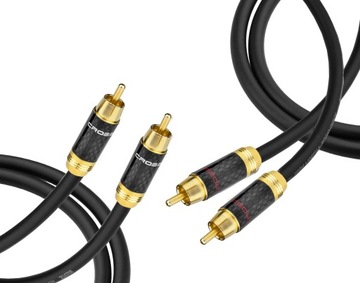 Kabel audio 2* RCA - 2RCA cinch przewód Klotz 0,5m