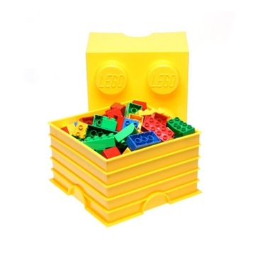 LEGO pojemnik na klocki żółty