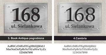 Алюминиевая табличка с адресом дома ЦВЕТА