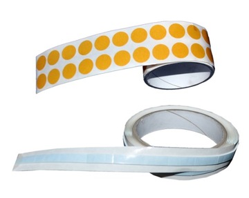 Бантик в горошек, атласная лента - 10 шт.