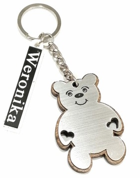BRELOK DO KLUCZY MISIEK IMIĘ ZAWIESZKA PREZENT