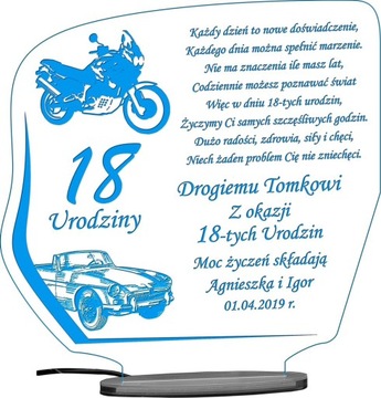 18 40 50 60 70 СТАТУЭТКА НА ДЕНЬ РОЖДЕНИЯ XXL ПОДАРОЧНЫЙ СВЕТОДИОД