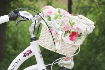 ПЛЕТЕНАЯ ВЕЛОСИПЕДНАЯ КОРЗИНА С ПОДКЛАДКОЙ, РАЗНЫЕ УЗОРЫ!