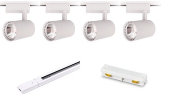 Zestaw Szyna Szynoprzewód 3m + 4 lampy 30W 4000K