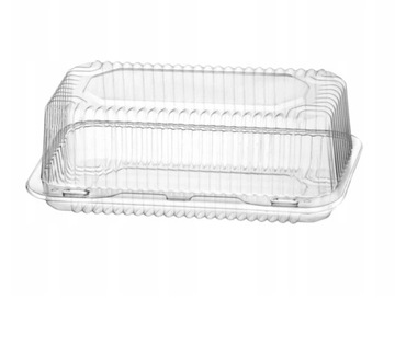 Pojemnik na ciasto ciastka 2038 PET 240x140x90 10s
