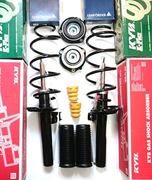 2X KYB KAYABA AMORTYZATOR SPRĘŻYNA PRZÓD ODBOJE PODUSZKI FULL VW GOLF 5 V