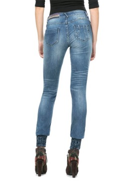 Desigual spodnie jeans ściągacz na dole 24/XS