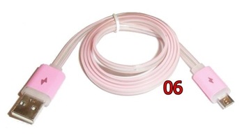 KABEL micro USB microUSB LED ŚWIECĄCY SZYBKIE ŁADOWANIE * FAST CHARGING 1m