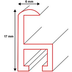 ЗОЛОТАЯ АЛЮМИНИЕВАЯ РАМА B2 50x70 РАМА 70x50 СМ