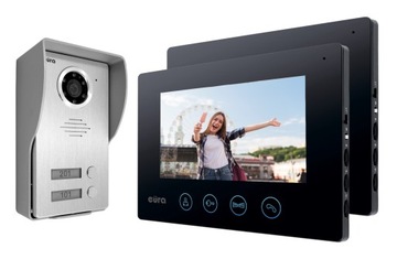 WIDEODOMOFON VIDEODOMOFON DOMOFON DWURODZINNY 7'' 2 LOKALE FURTKA BRAMA