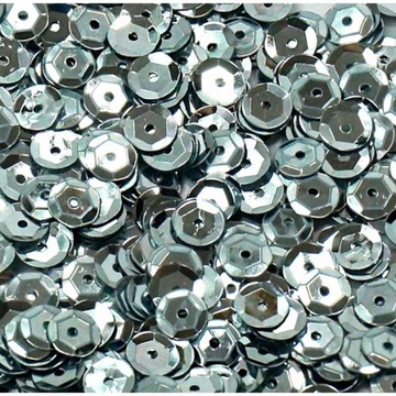 Cekiny metaliczne Srebrne 6mm /15g - CL11