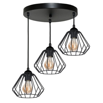 Lampa wisząca WIRE 3 druciany klosz - można LED