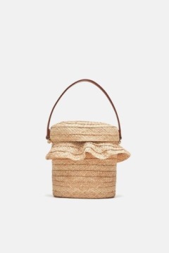 ZARA Сумочка, плетеная пляжная корзина