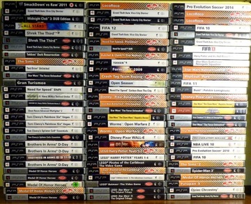 МНОГО ИГР ДЛЯ КОНСОЛЕЙ PSP, НОВЫХ Б/У ОТ 5 ЗЛОТЫХ