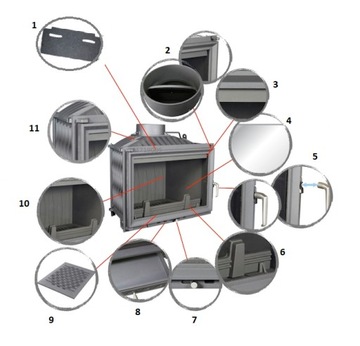 KOMINEK klasyczny nowoczesny z montażem KRAKÓW