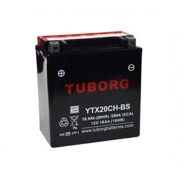 Akumulator Tuborg YTX20CH-GEL 18.9Ah 280A AGM