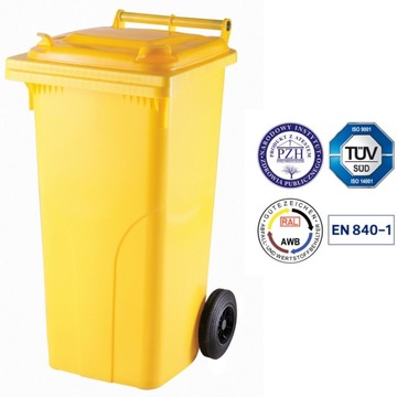 Pojemnik Kosz Na Plastiki Śmieci Odpady 120L PZH