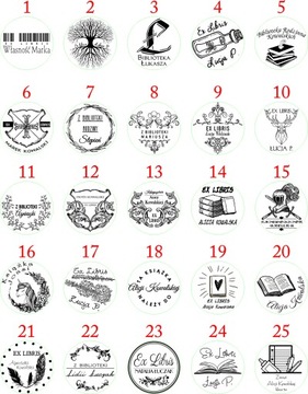 EX LIBRIS EXLIBRIS набор штампов 50мм