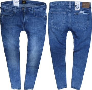 LEE LUKE jeansy rurki CUSTOM BLUE stretch W28 L32