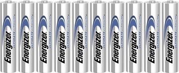 10x Bateria ENERGIZER Ultimate Lithium LR03 AAA R3 L92 1,5V
