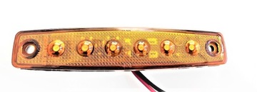 Lampa Obrysowa led pomarańczowa 12/24V HOMOLOGACJ
