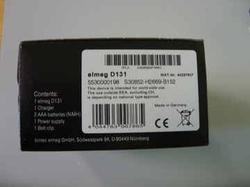 BINTEC ELMEG D131 БЕСПРОВОДНАЯ трубка DECT