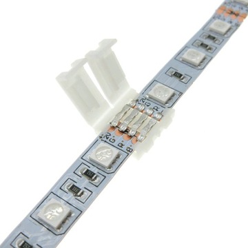 ZŁĄCZKA KLIPS DO ŁĄCZENIA TAŚMA LED RGB 4PIN 10mm