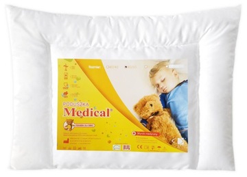 PODUSZKA PŁASKA NIEMOWLAK 50X60 DZIECKA CERTYFIKAT MEDICAL AMW ANTY ATEST
