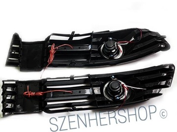 VW PASSAT B5 FL ГАЛОГЕННЫЕ + ЛЕНТЫ ДНЕВНОГО СВЕТА В РЕШЕТКЕ БАМПЕРА