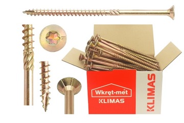 Wkręty ciesielskie 6x80 TORX Łeb stożkowy 200 szt